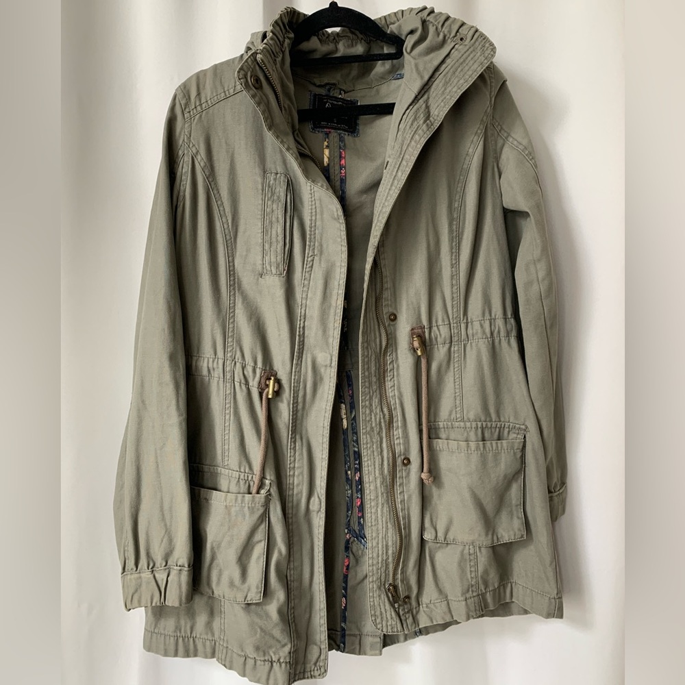 Oversized Green Utility Jacket for Women